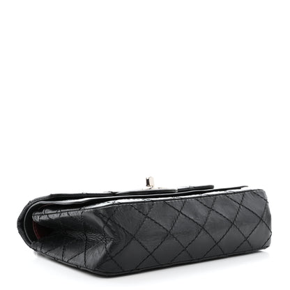 Chanel Aged Calfskin Quilted Mini Rectangular Double Flap Black 4 of 15
