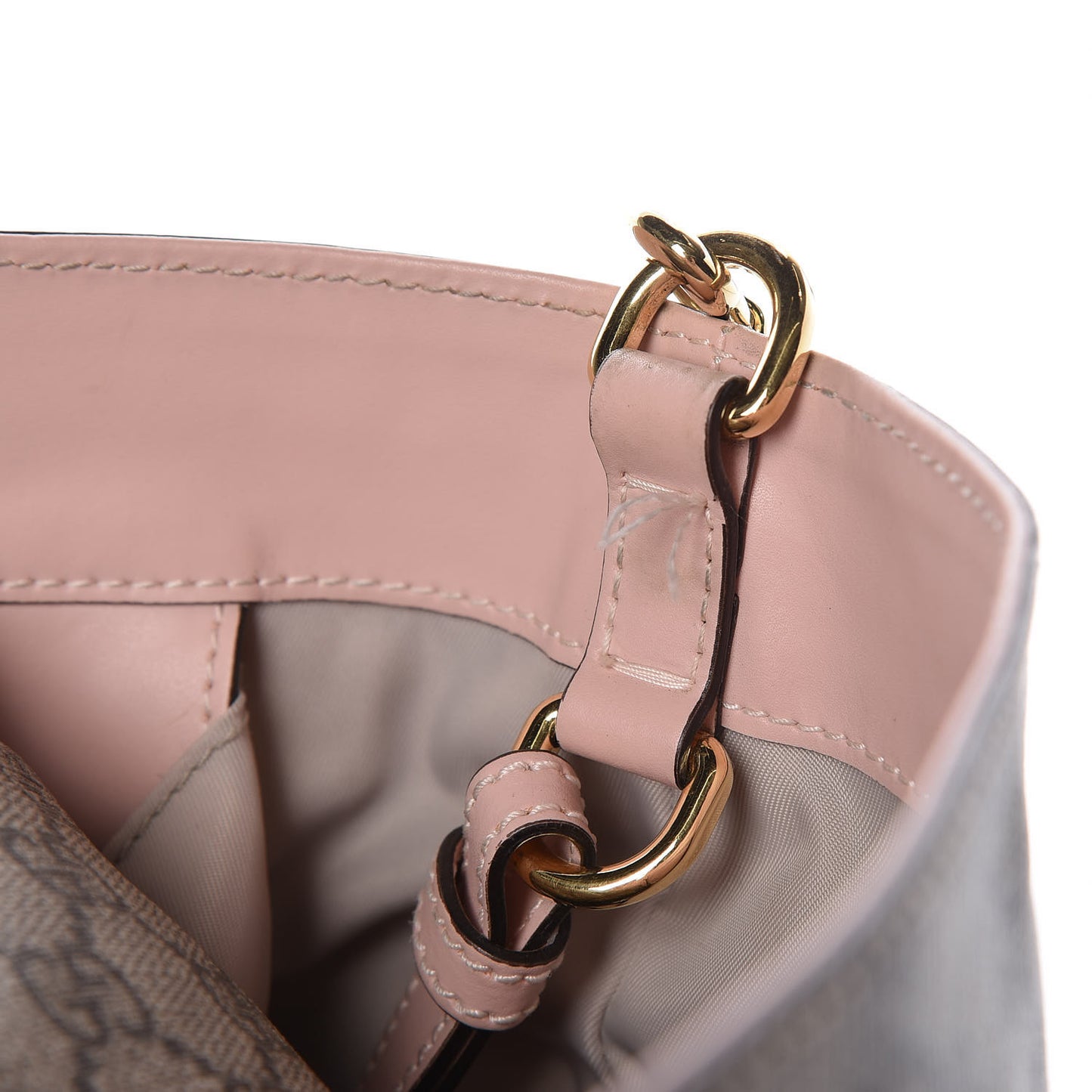 GG Supreme Monogram Diaper Bag Pink