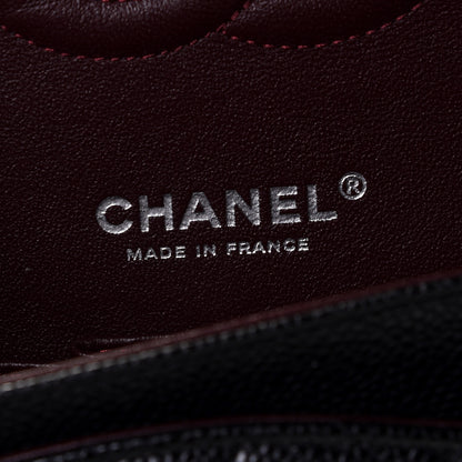 Chanel Caviar Quilted Medium Double Flap Black 7 of 9