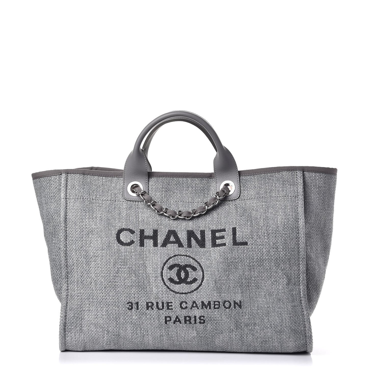 Canvas Large Deauville Tote Grey