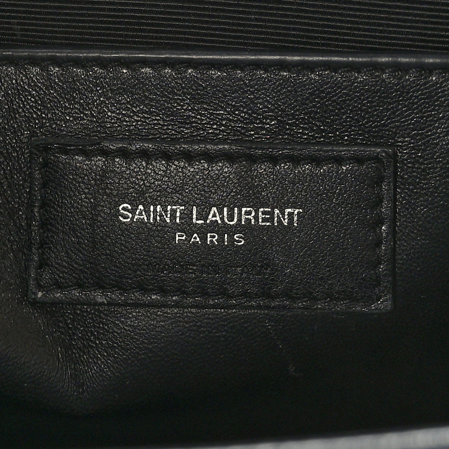 Calfskin Medium Heart Bolts Monogram Kate Satchel Black