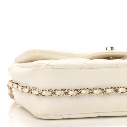 Chanel Lambskin Quilted Mini My Precious Flap White 9 of 17