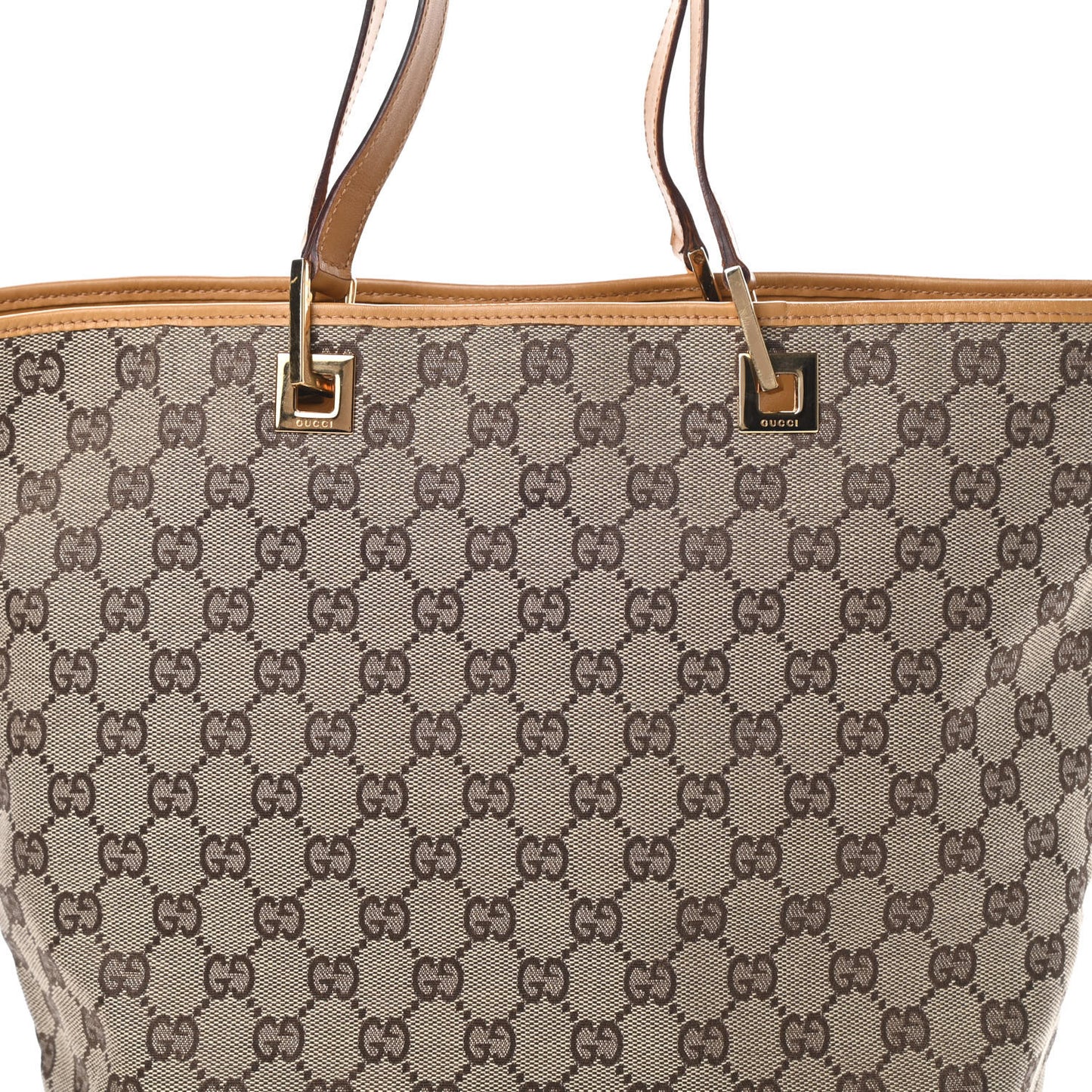 Monogram Large Bucket Tote Brown