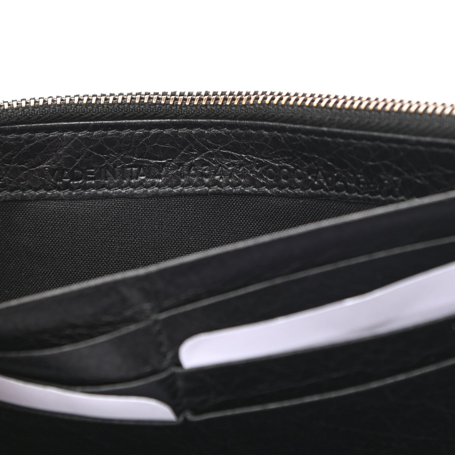 Balenciaga Agneau Classic Hardware Money Wallet Black 5 of 6