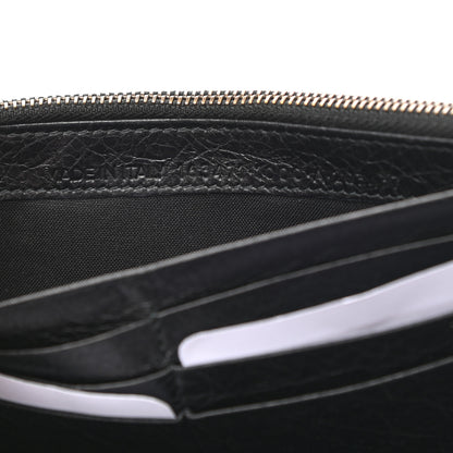 Balenciaga Agneau Classic Hardware Money Wallet Black 5 of 6