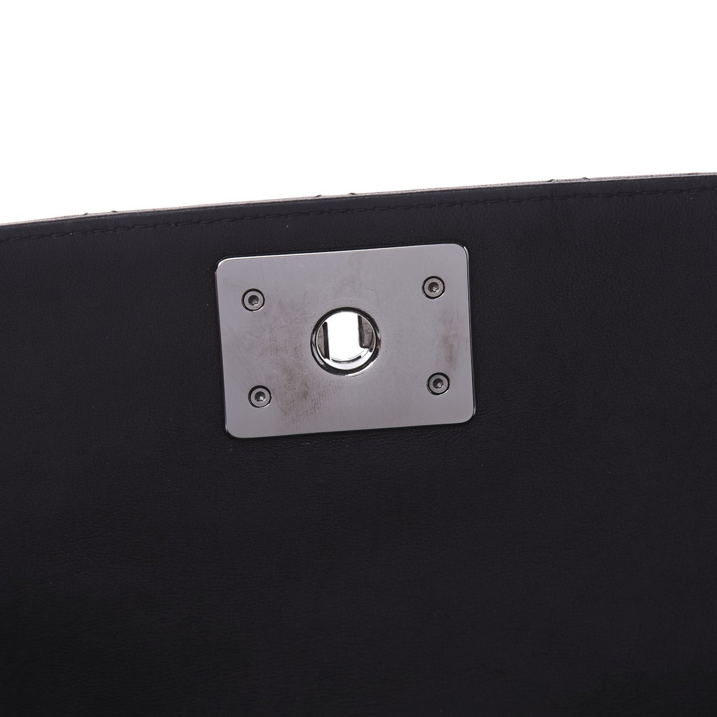 Lambskin Quilted Soft Boy Flap Black