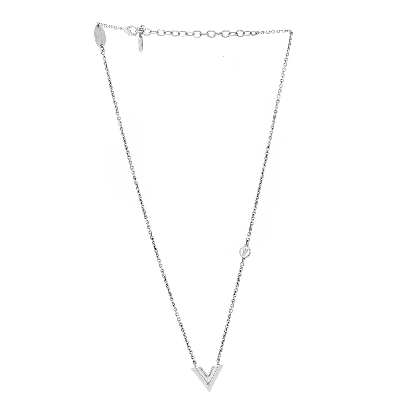 Metal Essential V Supple Necklace Silver