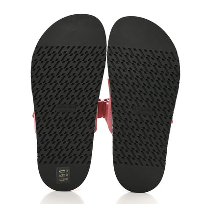 Hermes Suede Goatskin Womens Chypre Sandals 37 Rose Aphrodite 5 of 9