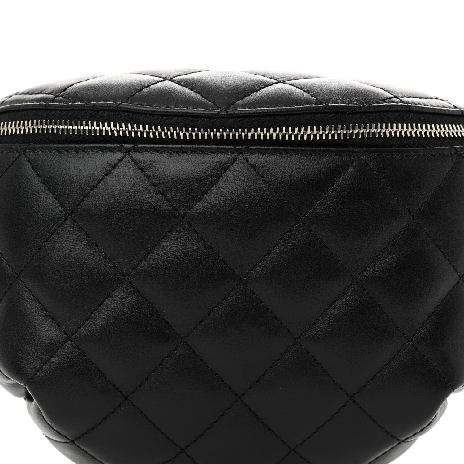Chanel Calfskin Quilted Waist Belt Bag Black 9 of 11