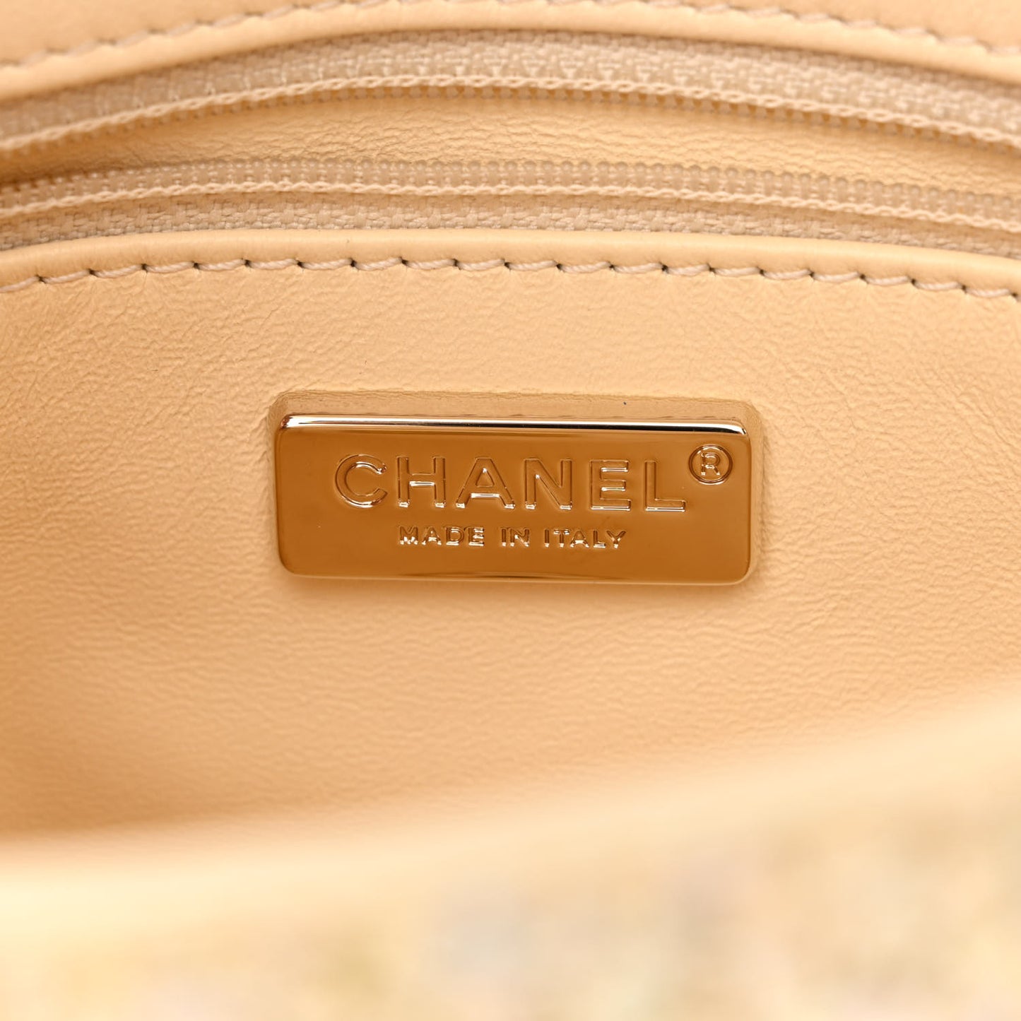 Shaded Sequin Mini Flap Light Green White Ecru