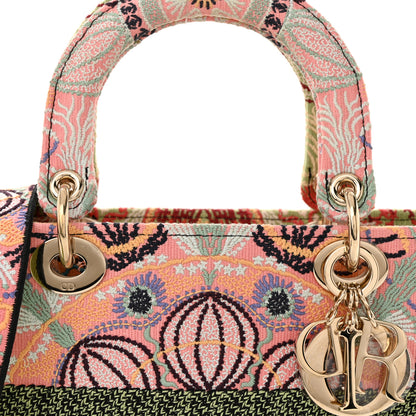 Christian Dior Canvas Embroidered In Lights Medium Lady D-Lite Multicolor 6 of 12