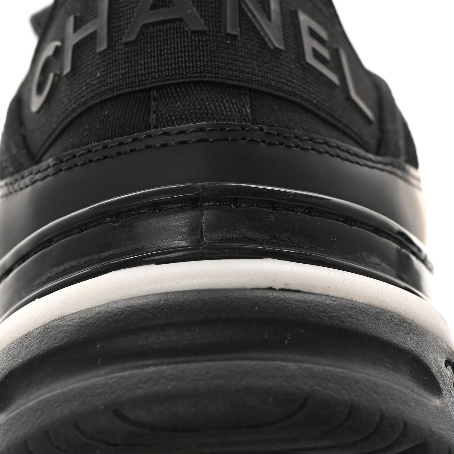 Chanel Velvet Calfskin Mixed Fibers CC Sneakers 38.5 Black 13 of 13