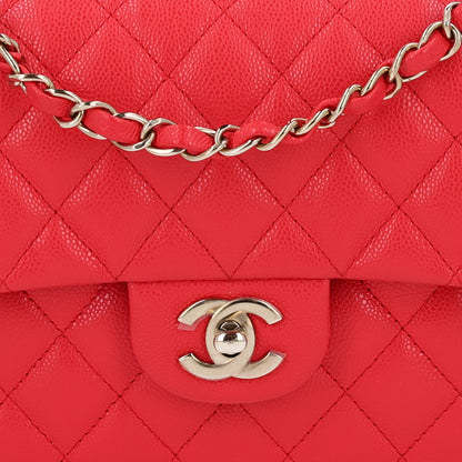 Chanel Caviar Quilted Small Double Flap Red 9 of 11