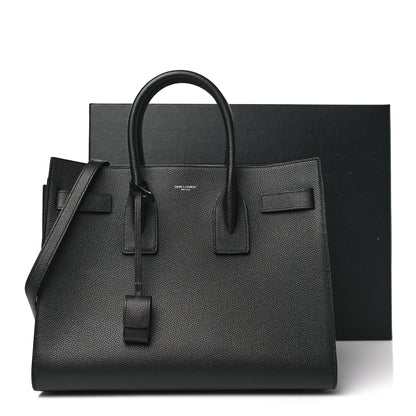Saint Laurent Grained Calfskin Small Sac De Jour Black 11 of 11