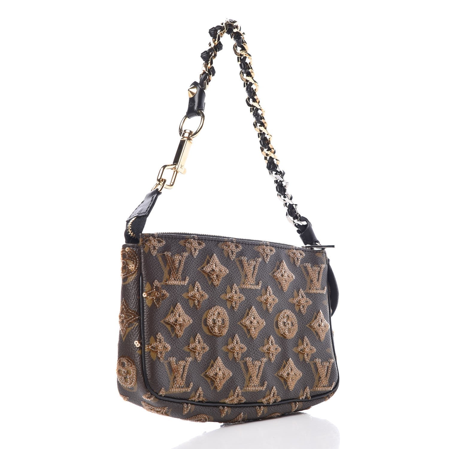Louis Vuitton Monogram Sequins Eclipse Pochette Gold 3 of 8