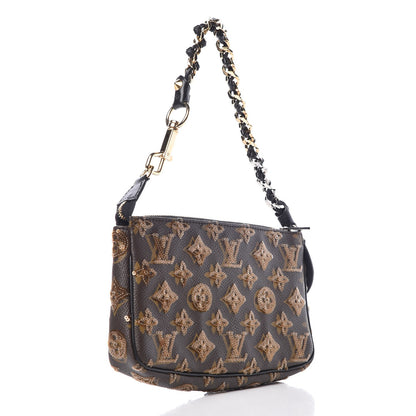 Louis Vuitton Monogram Sequins Eclipse Pochette Gold 3 of 8