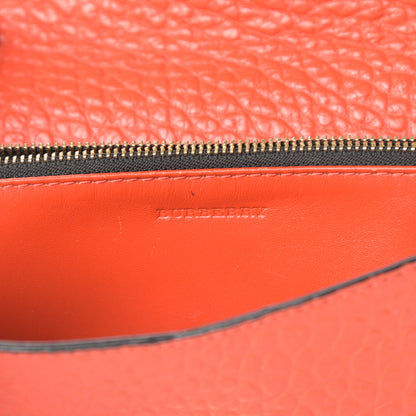 Burberry Signature Grain Small Madison Chain Clutch Orange 6 of 17