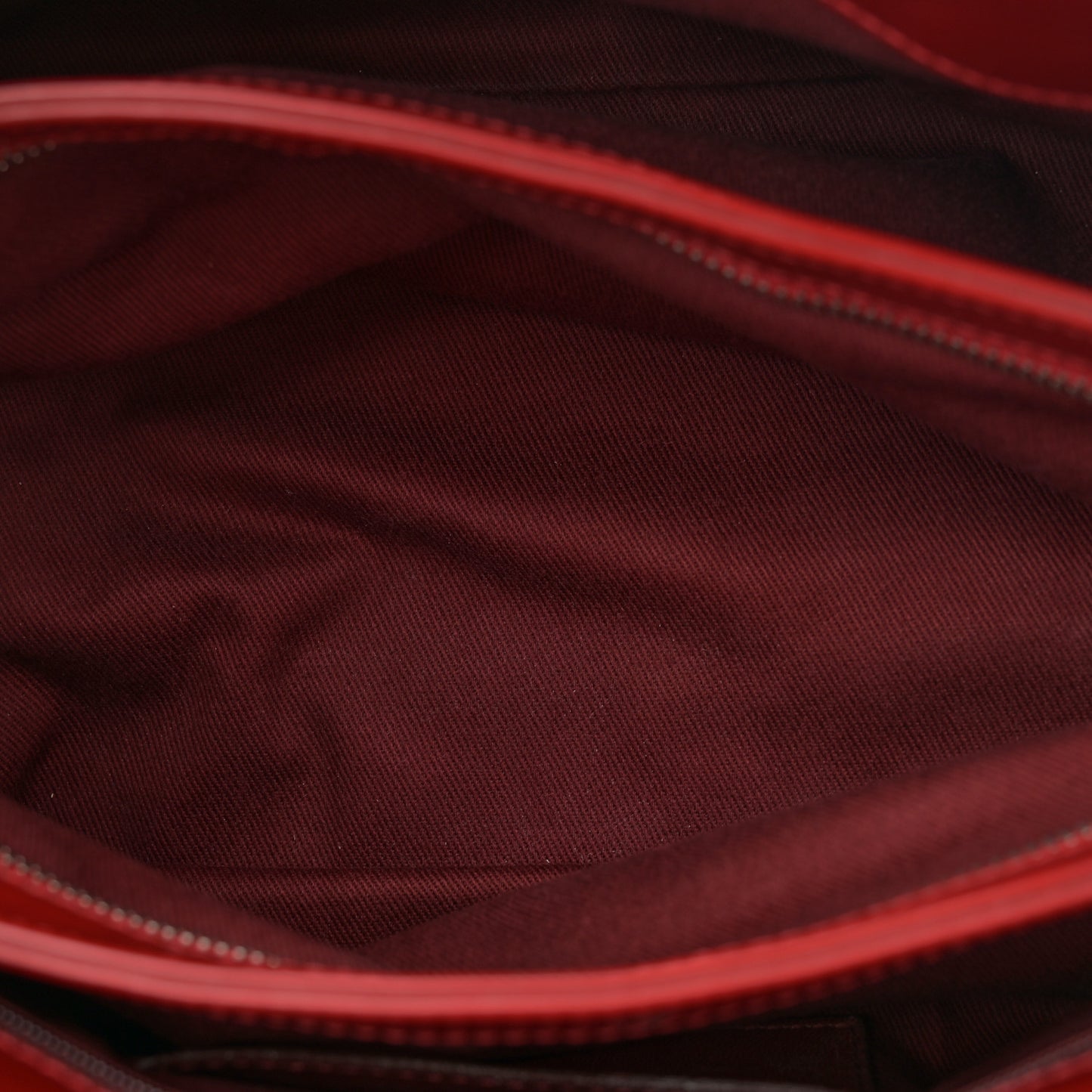 Patent Quilted Medium Just Mademoiselle Bowling Bag Red