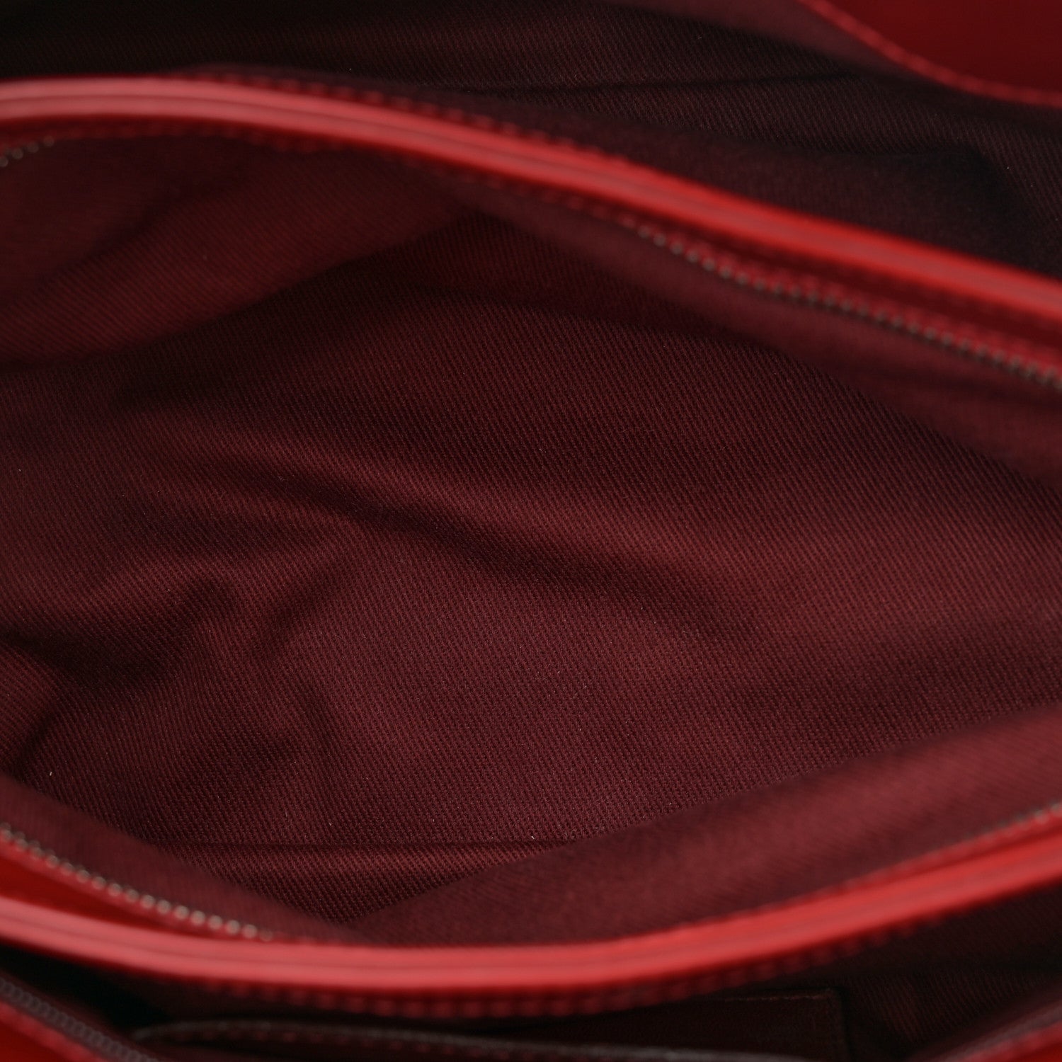 Chanel Patent Quilted Medium Just Mademoiselle Bowling Bag Red 5 of 14