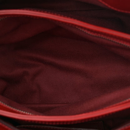 Chanel Patent Quilted Medium Just Mademoiselle Bowling Bag Red 5 of 14