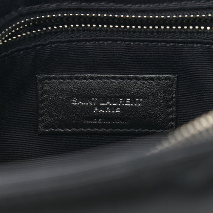 Saint Laurent Calfskin Y Quilted Monogram Medium Loulou Chain Satchel Black 6 of 13