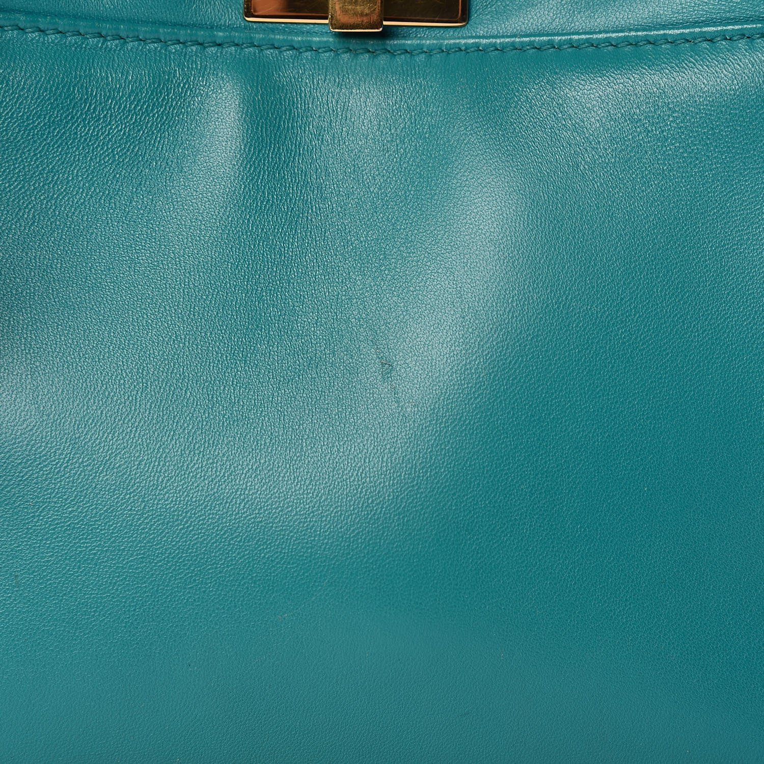 Fendi Nappa Mini Peekaboo Iconic Satchel Lago 10 of 14