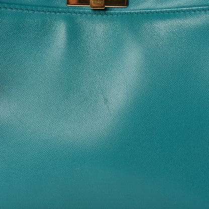Fendi Nappa Mini Peekaboo Iconic Satchel Lago 10 of 14