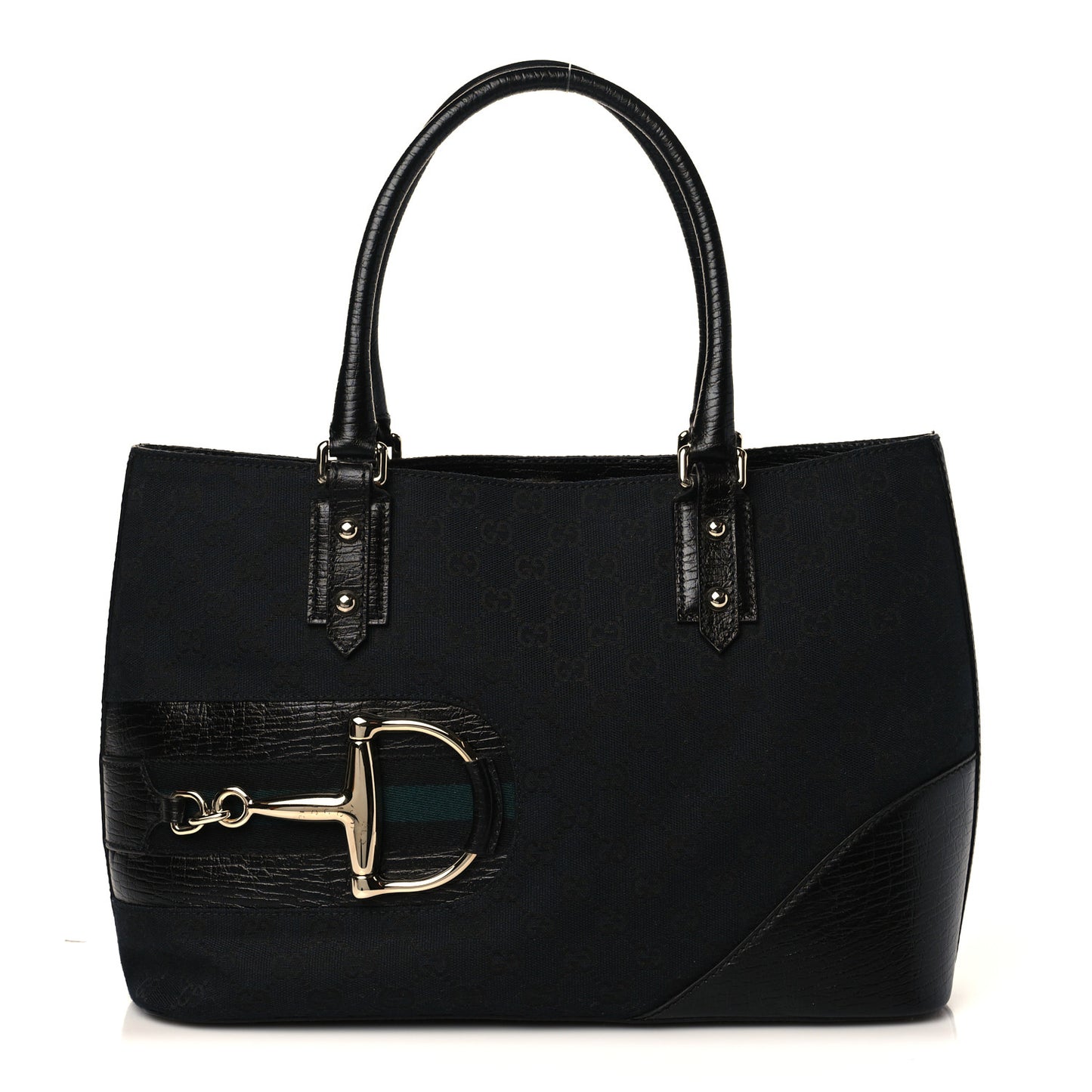 Monogram Medium Hasler Tote Black