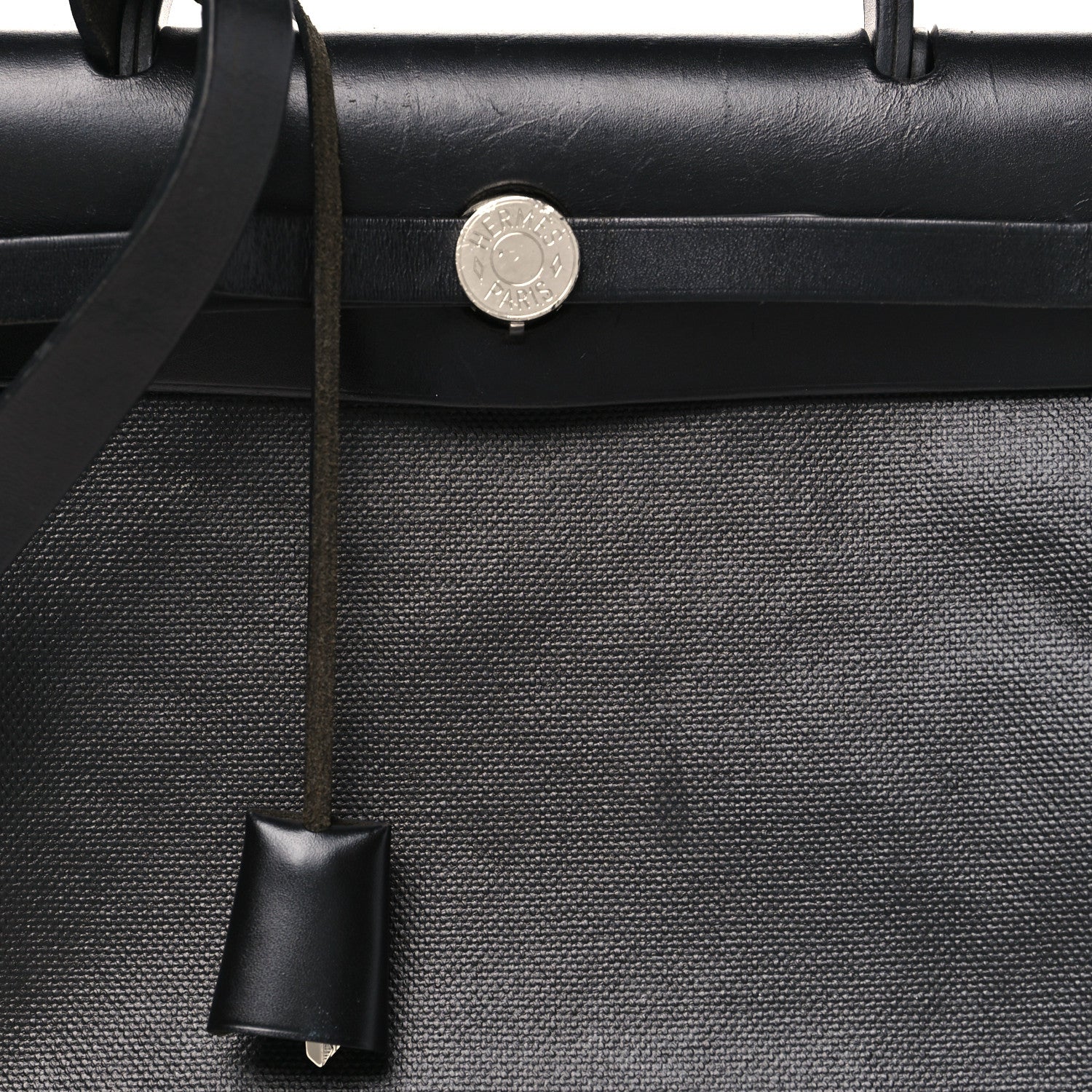 Hermes Toile H Berline Vache Hunter Herbag Zip PM 31 Black Ecru 9 of 12