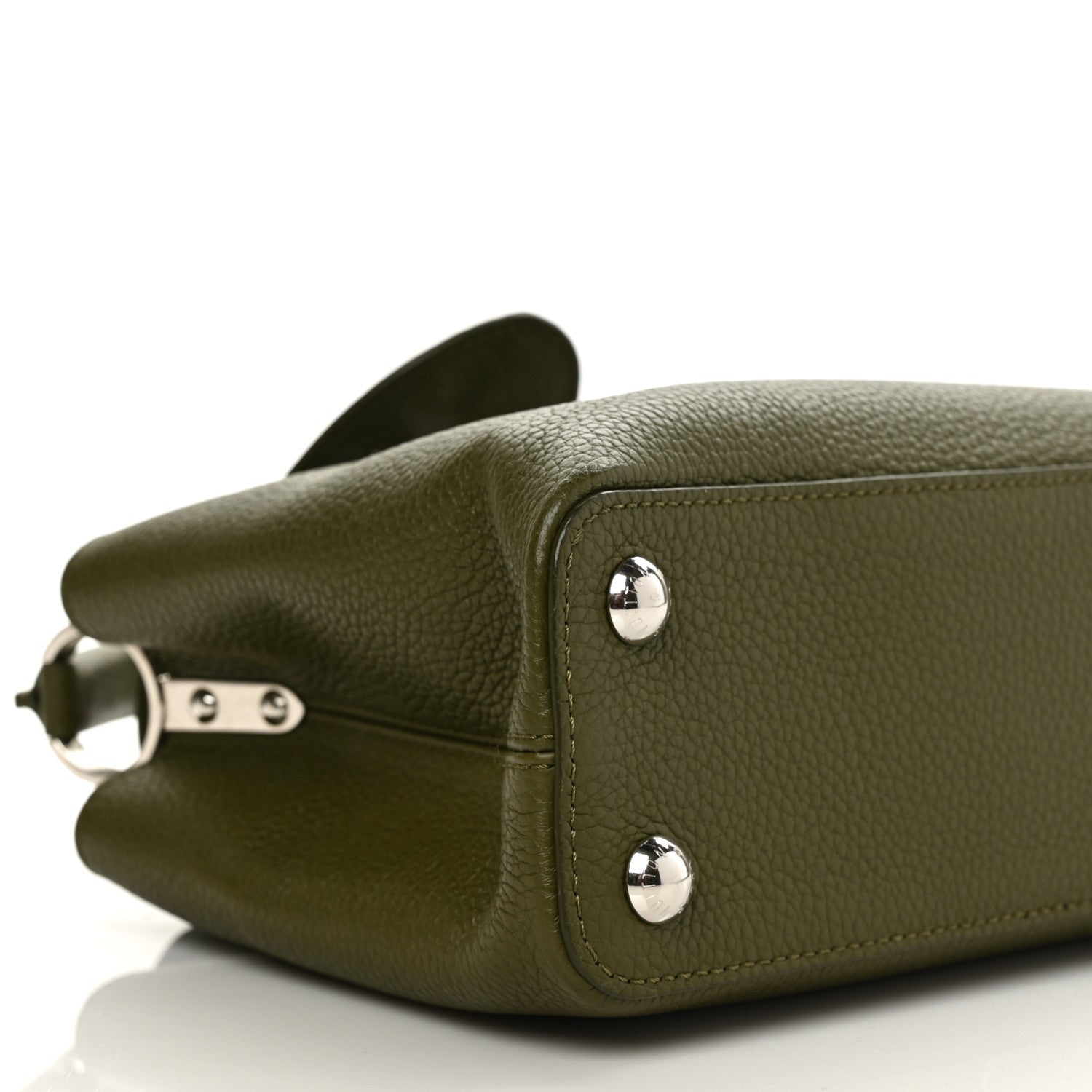 Louis Vuitton Taurillon Capucines BB Khaki 6 of 7