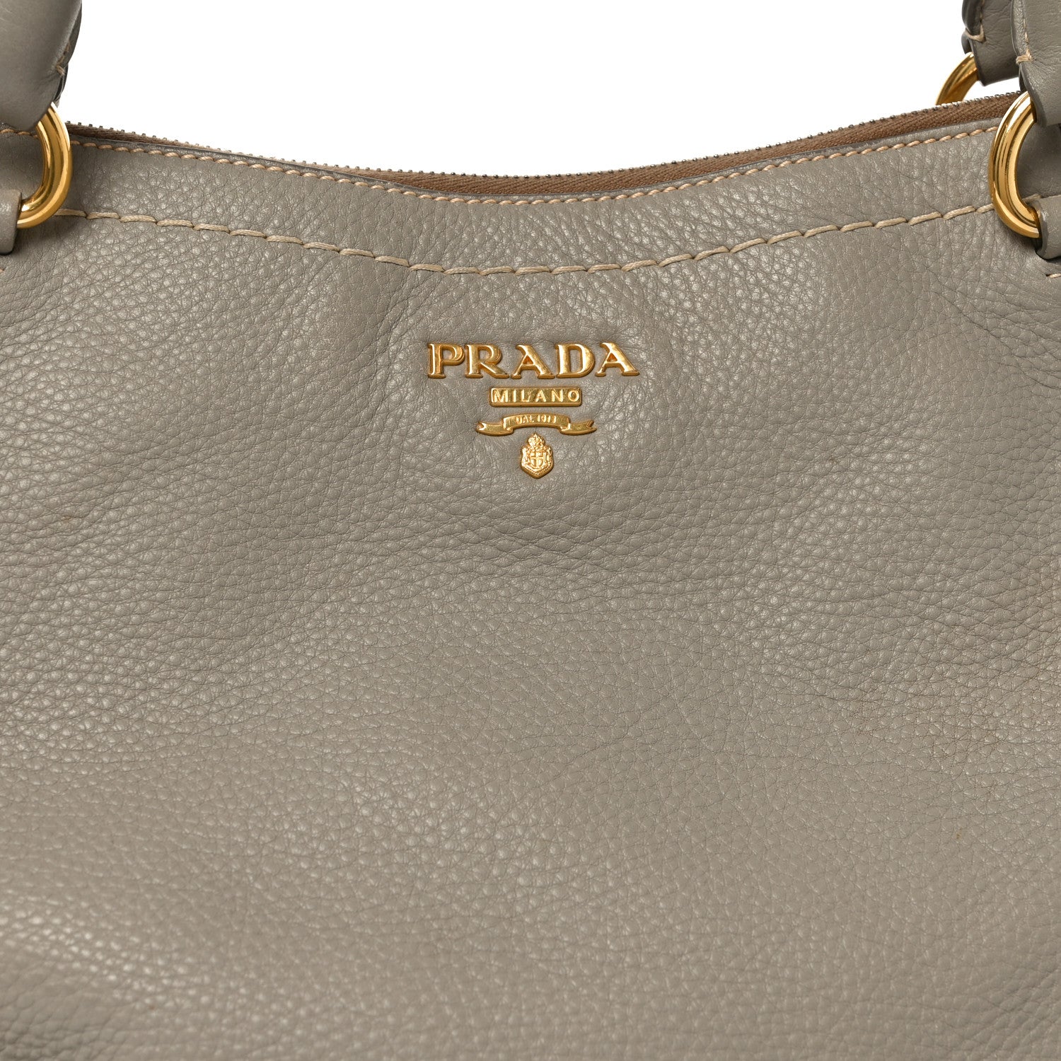 Prada Vitello Daino Top Handle Pomice 7 of 10