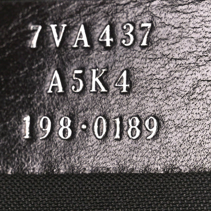 Fendi Glazed Fabric Vitello Century FF 1974 Stamp Patch Messenger Bag Mogano Panna Black 7 of 12