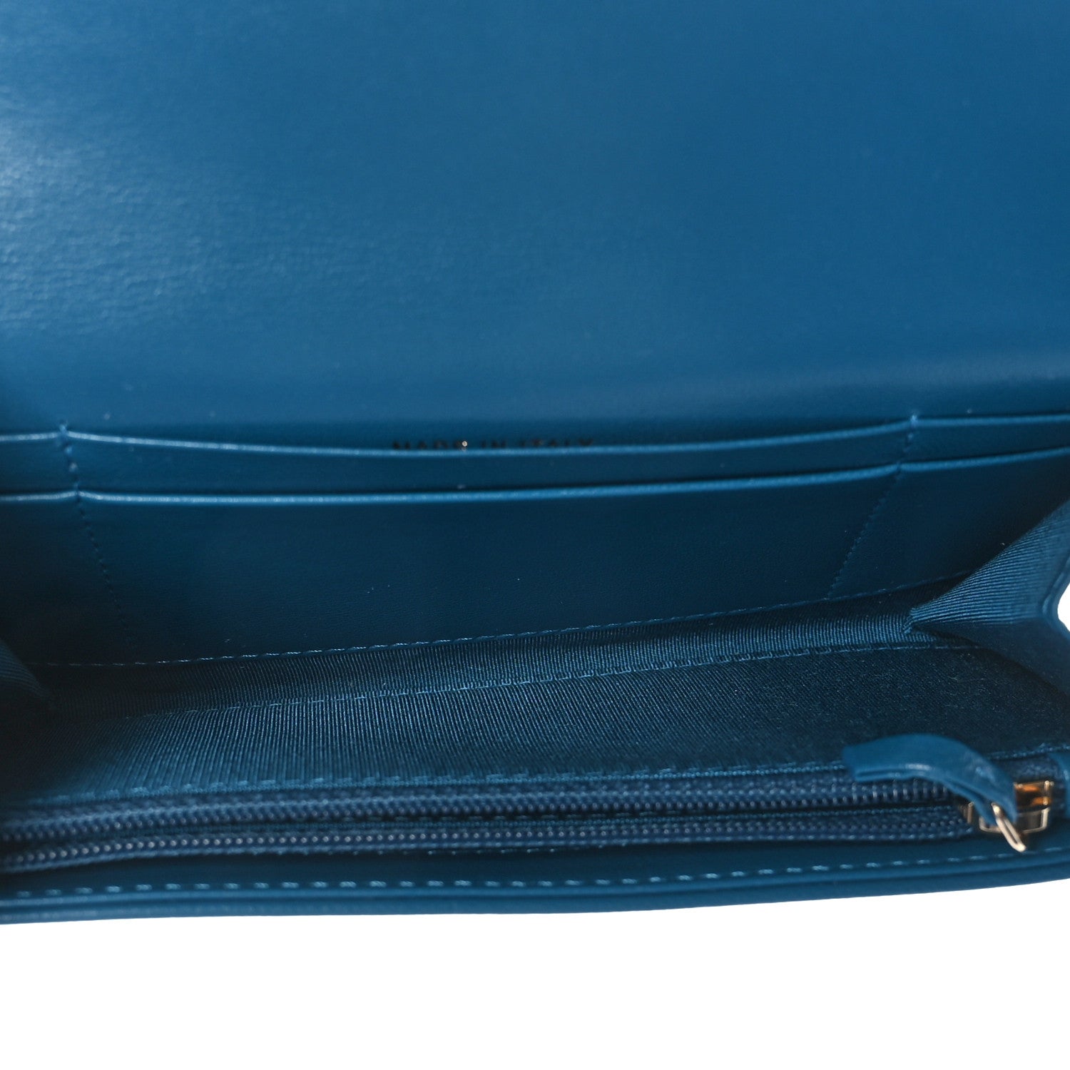 Chanel Lambskin Quilted Chanel 19 Flap Wallet Blue 5 of 8