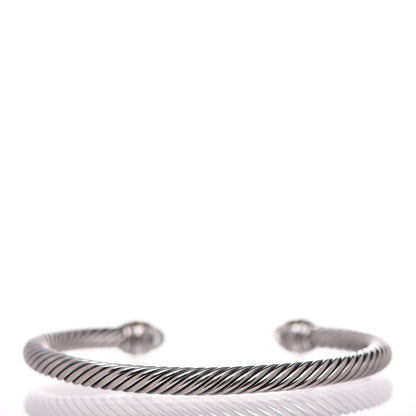 David Yurman Sterling Silver 14K Yellow Gold Prasiolite 5mm Cable Classics Bracelet 3 of 5