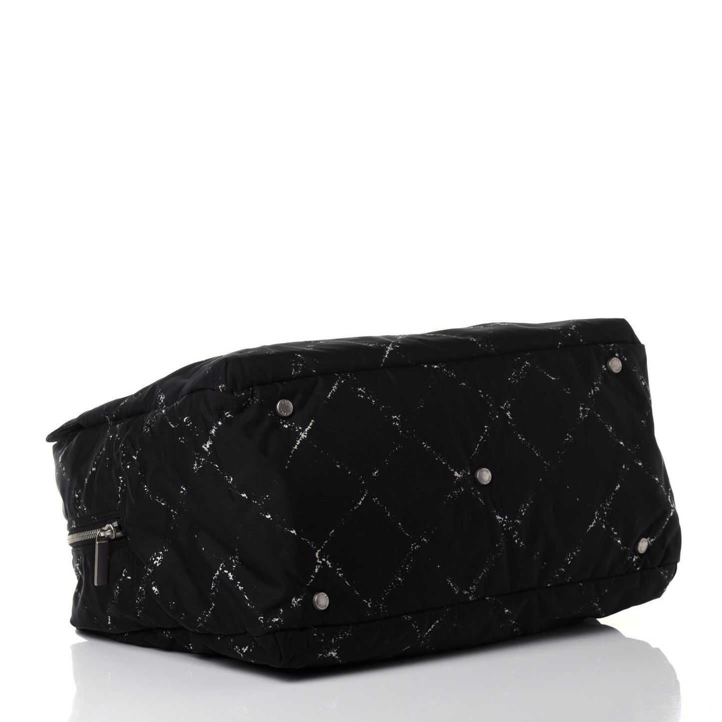 Nylon Travel Duffel Bag Black
