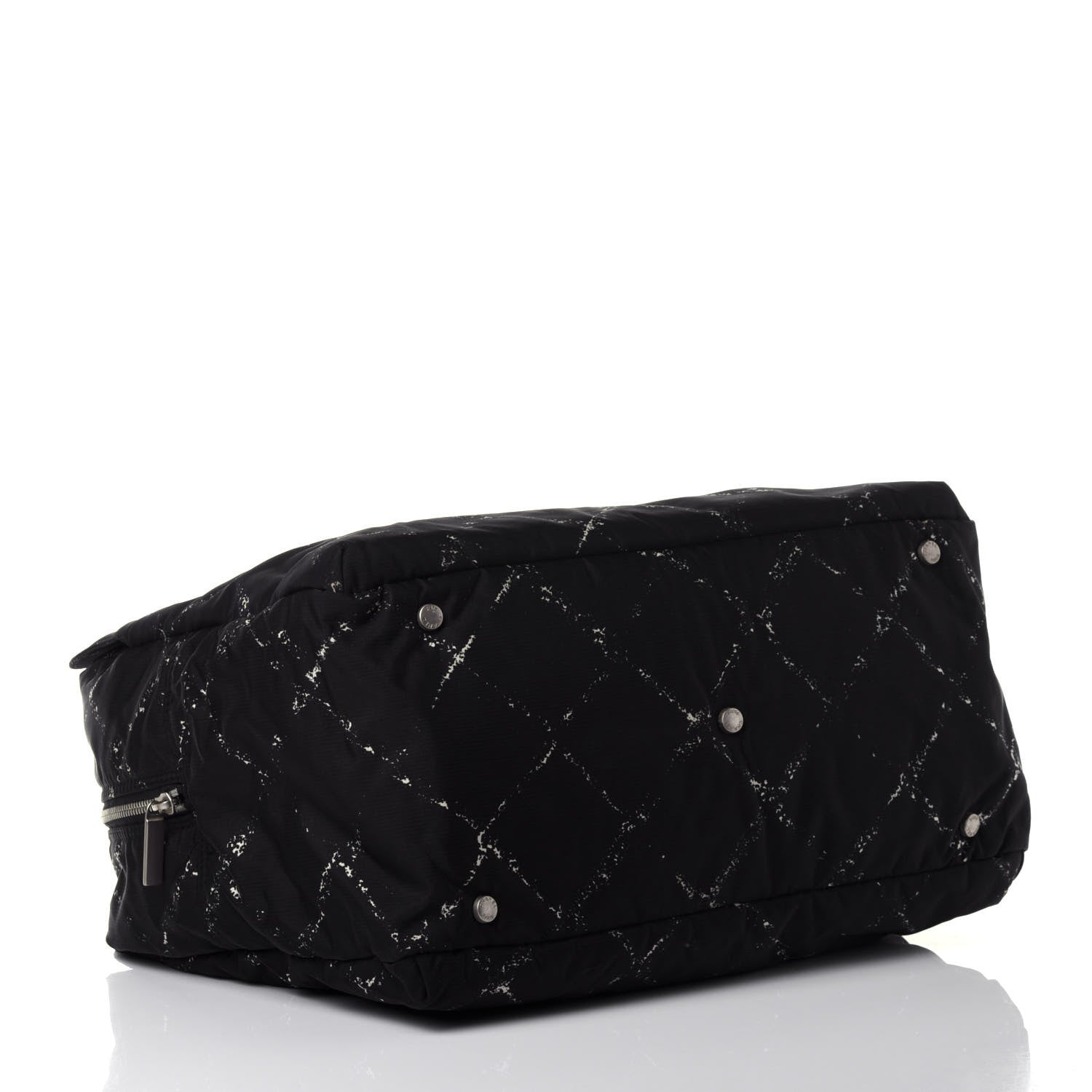 Chanel Nylon Travel Duffel Bag Black 4 of 11