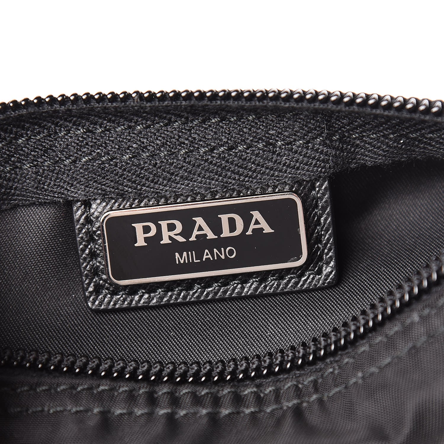 Prada Nylon Vela Cosmetic Pouch Black 7 of 12