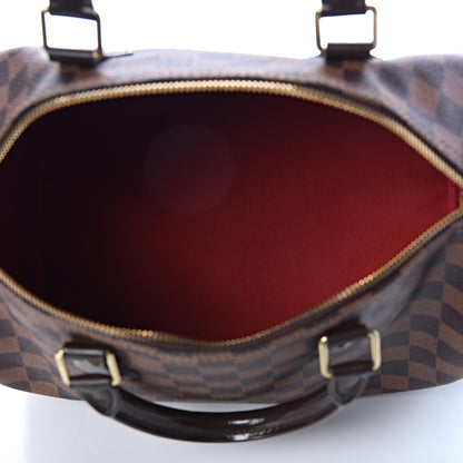 Louis Vuitton Damier Ebene Speedy 30 5 of 9
