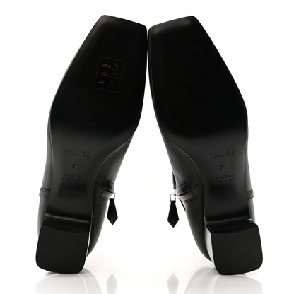 Hermes Calfskin Hommage Ankle Boots 37 Black 6 of 11