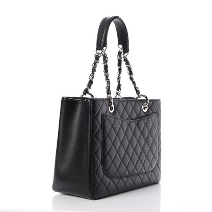 Chanel Caviar Quilted Grand Shopping Tote GST Black 3 of 8