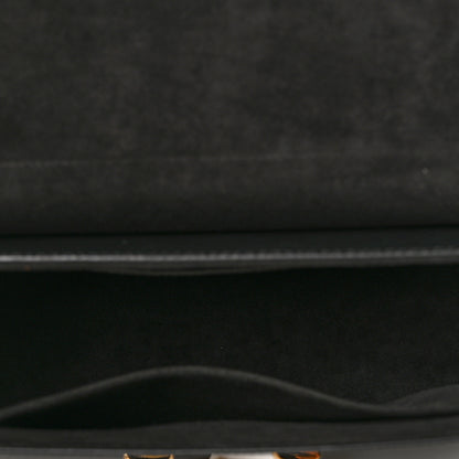 Louis Vuitton Epi Tortoiseshell Twist Shoulder Bag MM Black 6 of 9