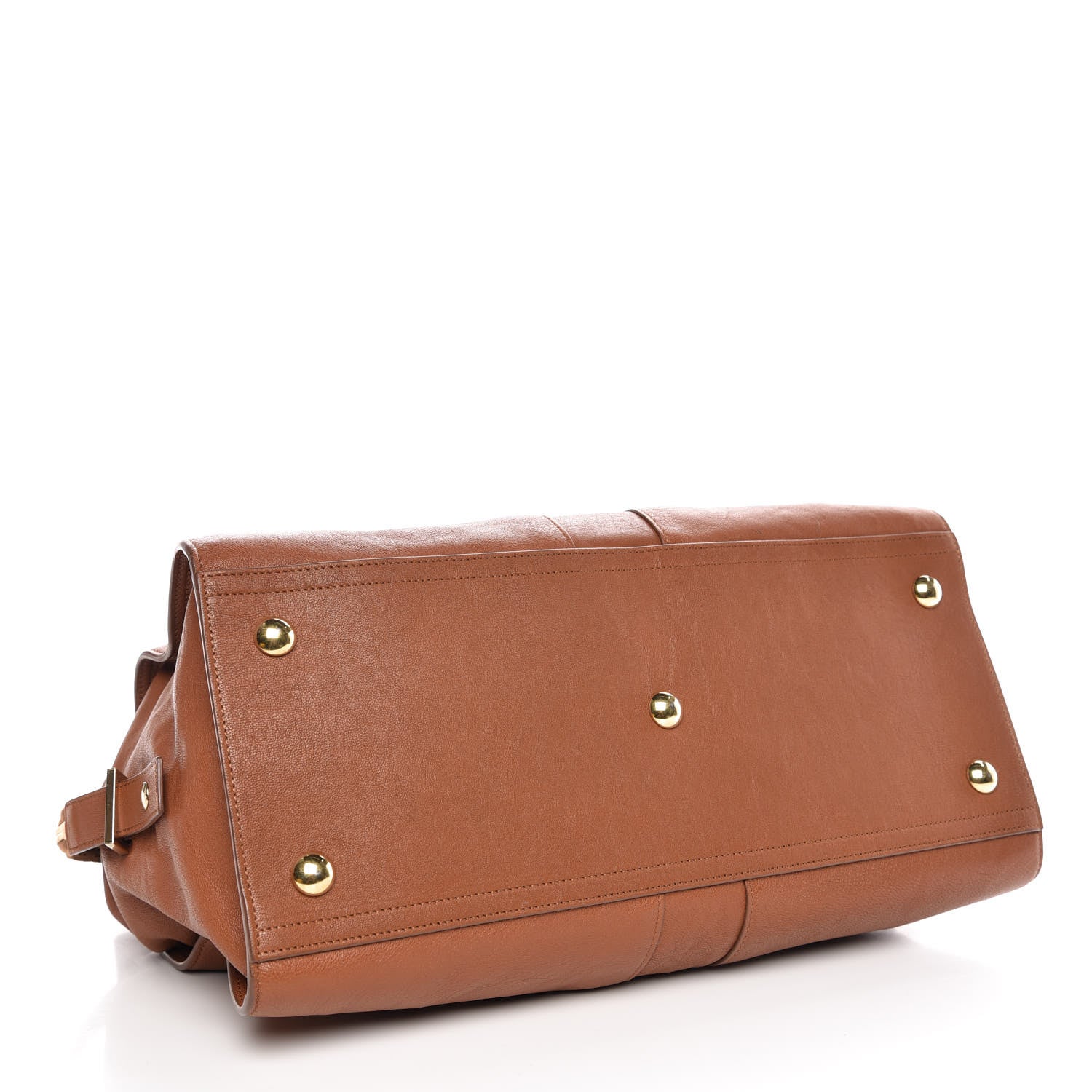 Saint Laurent Sheepskin Medium Cabas Chyc Whiskey 4 of 7