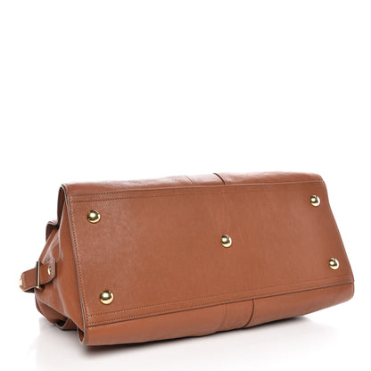 Saint Laurent Sheepskin Medium Cabas Chyc Whiskey 4 of 7