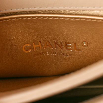 Chanel Lambskin Quilted Small Trendy Spirit Top Handle Bag Beige Beige 6 of 16