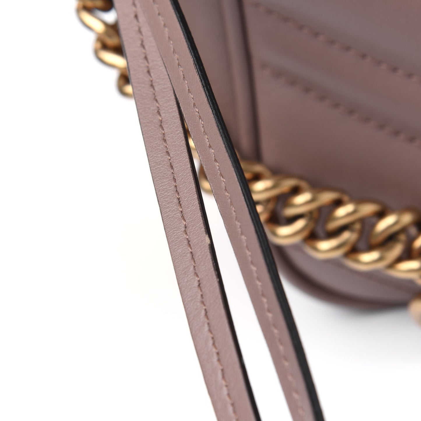 Calfskin Matelasse Small GG Marmont Chain Shoulder Bag Porcelain Rose