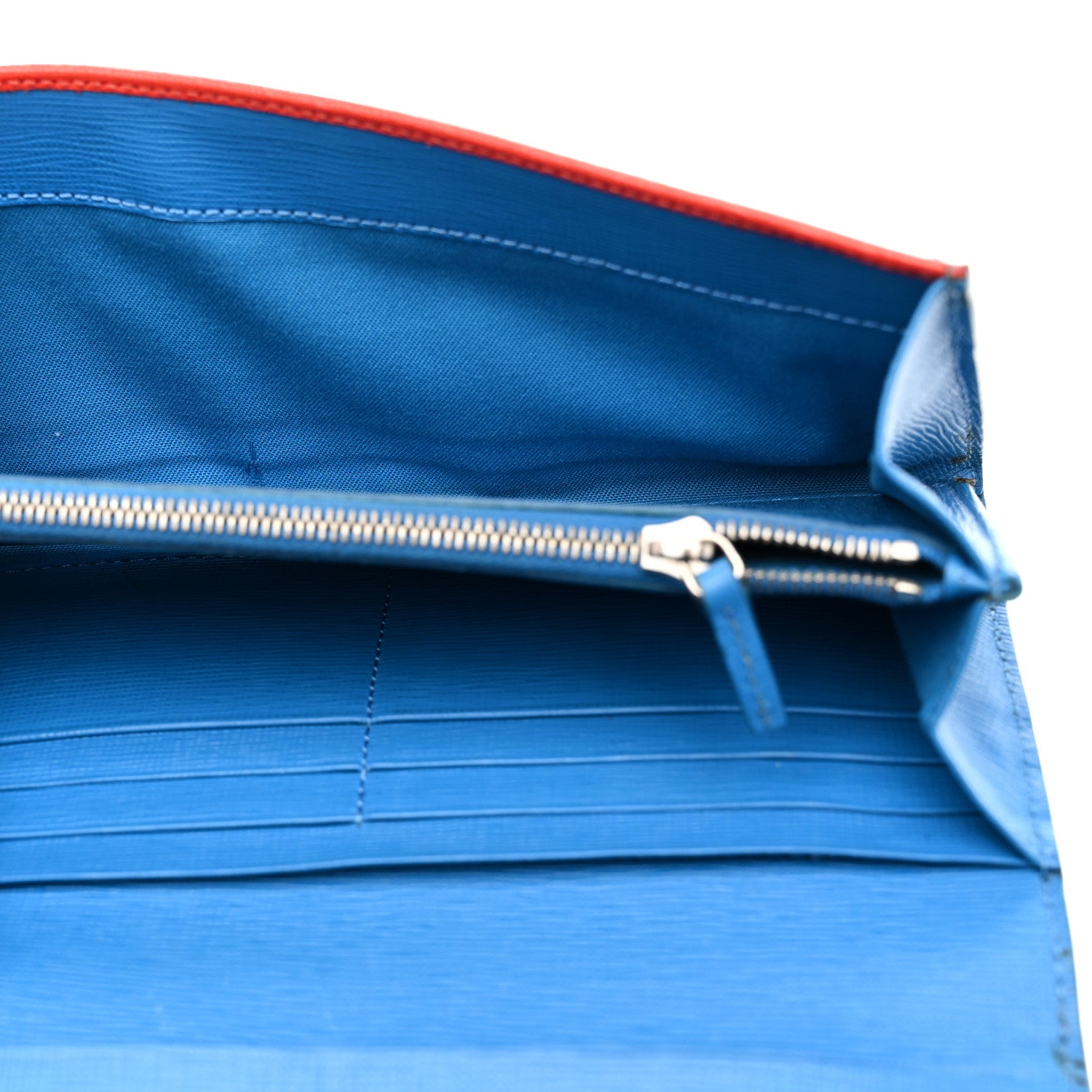 Fendi Vitello Elite Crystal Eye Monster Continental Wallet Royal Blue Papavero Multicolor 5 of 9