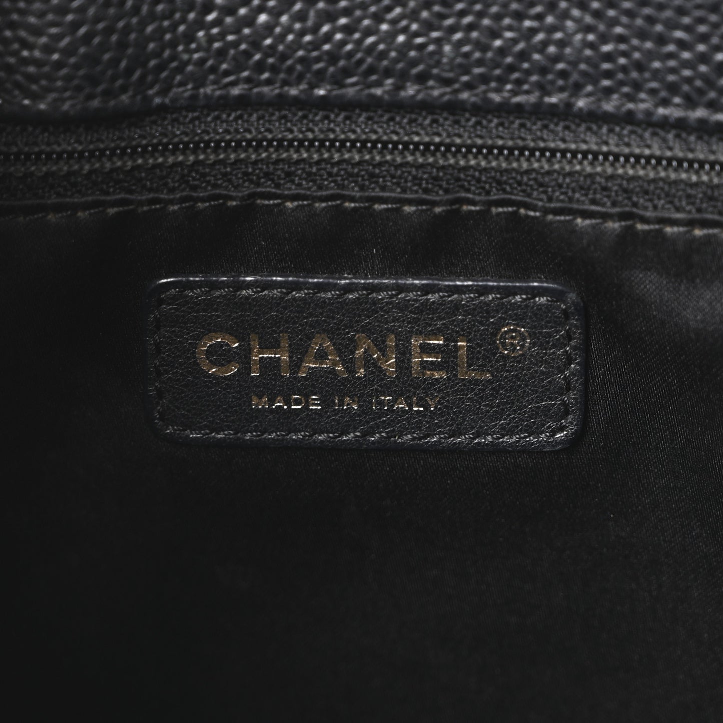 Caviar Quilted Grand Shopping Tote GST Black