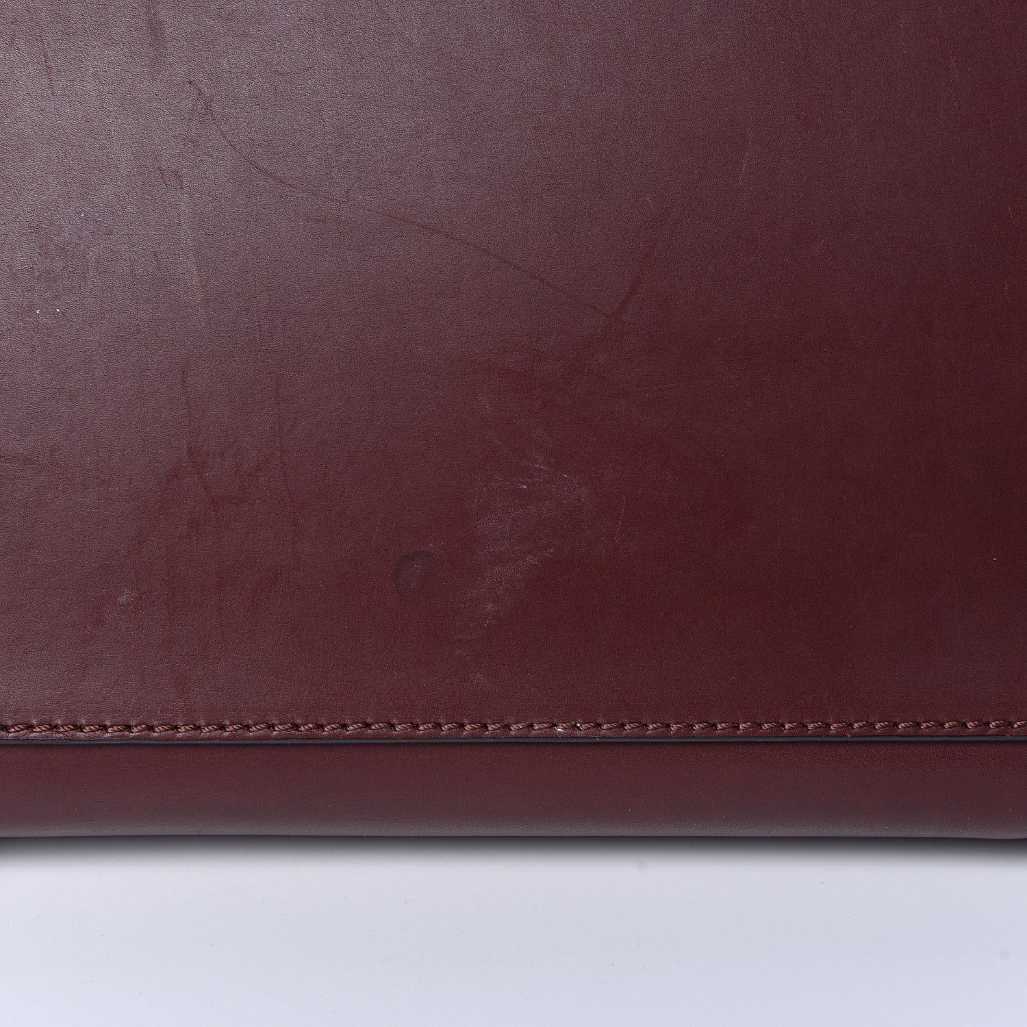 Celine Natural Calfskin Medium Phantom Luggage Burgundy 12 of 17
