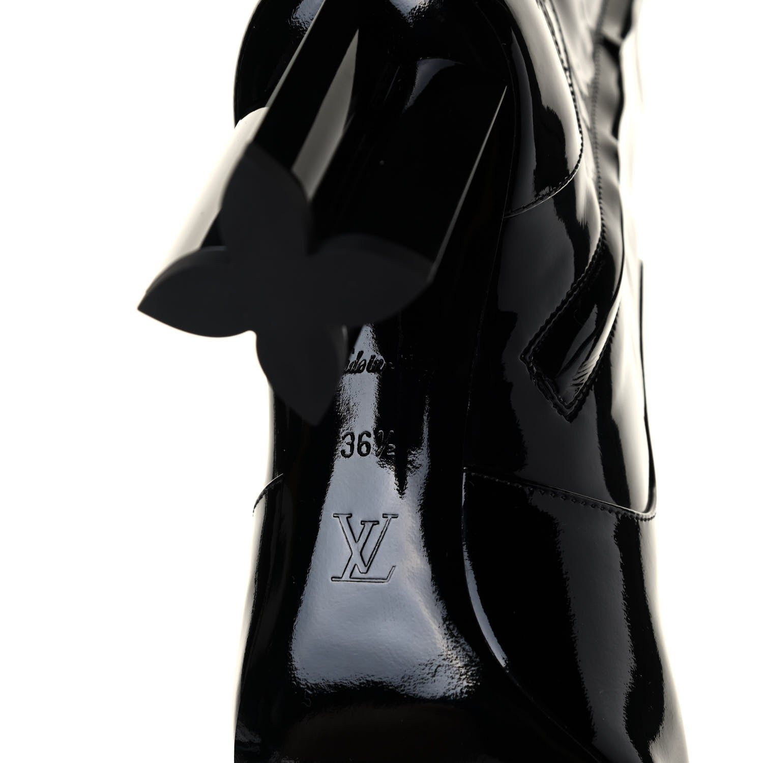 Louis Vuitton Patent Uniformes Silhouette Ankle Boots 36.5 Black 5 of 5