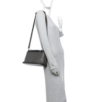 Fendi Vitello Dolce 4 Color Medium By The Way Boston Bag Carbone Grigio Polvere Multicolor 2 of 15
